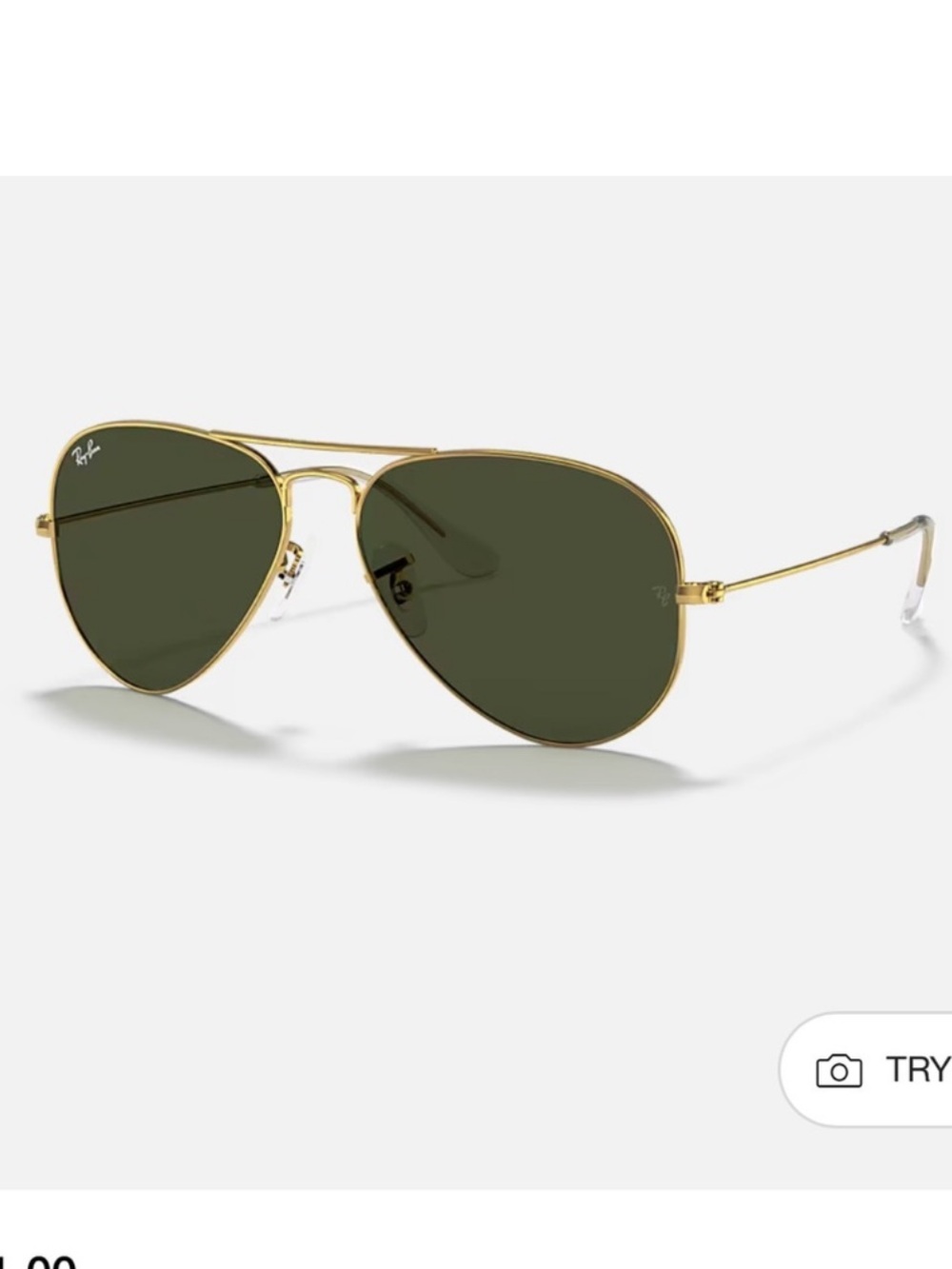 Aviator Ray-Ban Sunglasses - Gold Frame, NWOT
